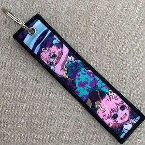 NEW My Hero Academia Mina Ashido Pinky Jet Tag Keychain